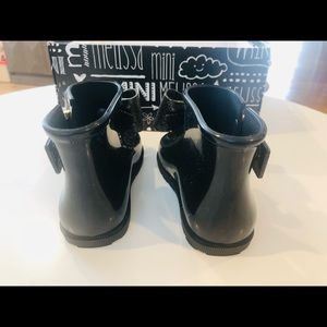 Mini Melissa Black Rain Boots